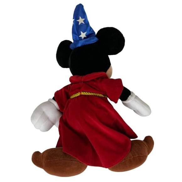 Walt Disney World Sorcerer Mickey Mouse Plush 18 inch Stuffed Toy Fantasia - Picture 6 of 9